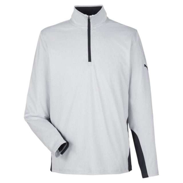 Puma Golf PG410 - Men's Mesa Stripe Quarter-Zip Pullover