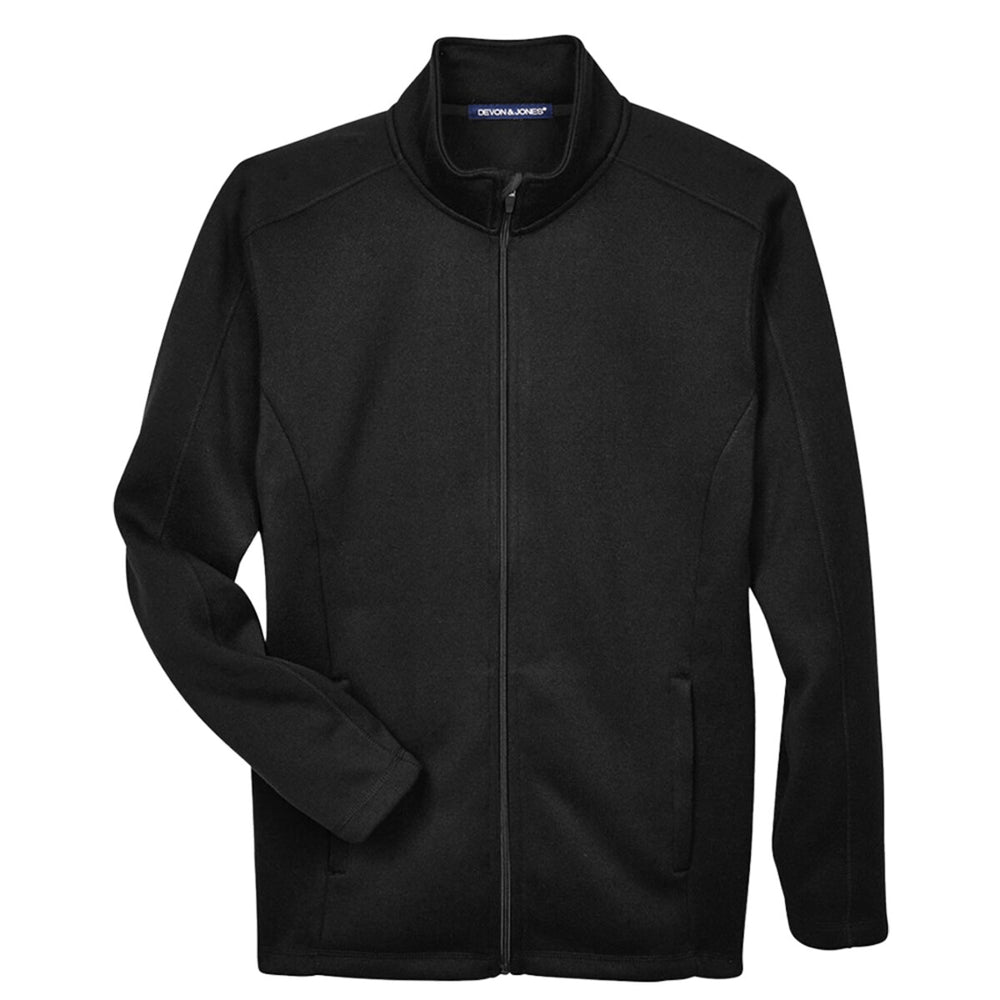 Devon & Jones DG793 - Men's Bristol Full-Zip Sweater Fleece Jacket - Black