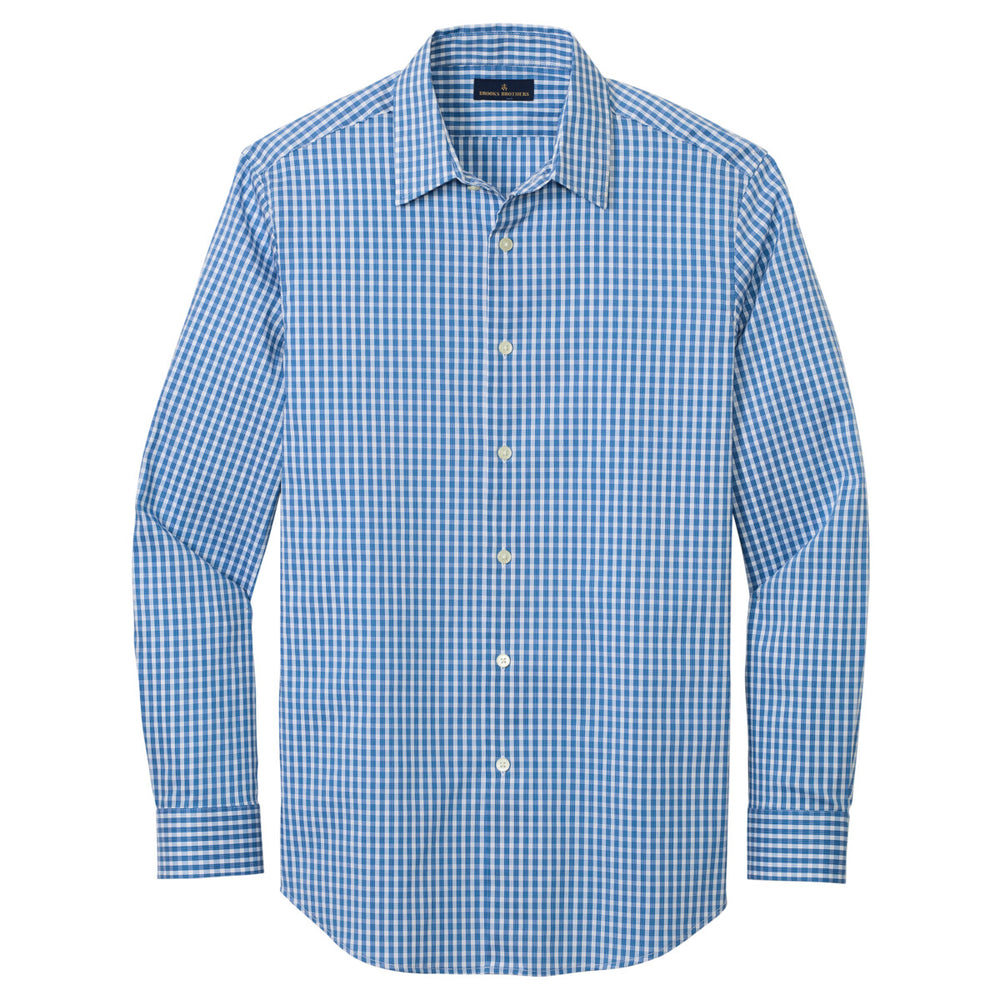 Brooks Brothers BB18006 - Tech Stretch Patterned Shirt - Charter Blue Check