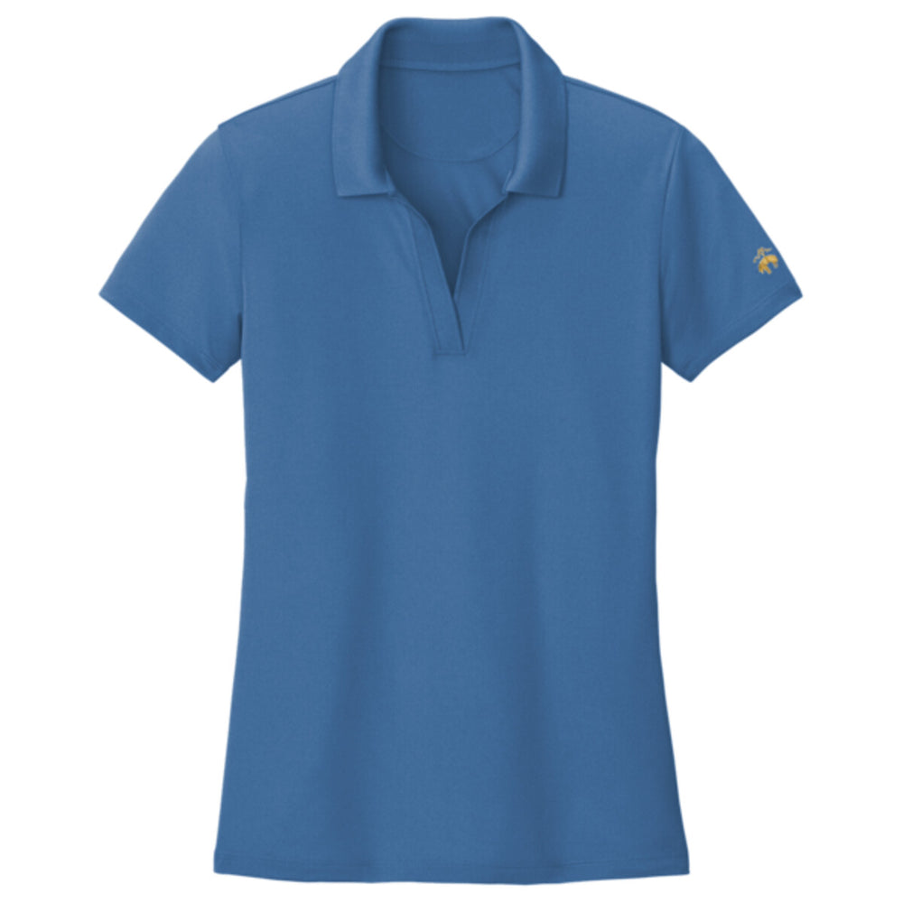 Brooks Brothers BB18221 - Women's Mesh Pique Performance Polo - Charter Blue