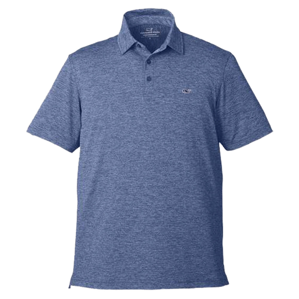 vineyard vines G011146 - Men's Destin Stripe Sankaty Polo - Blue Depth
