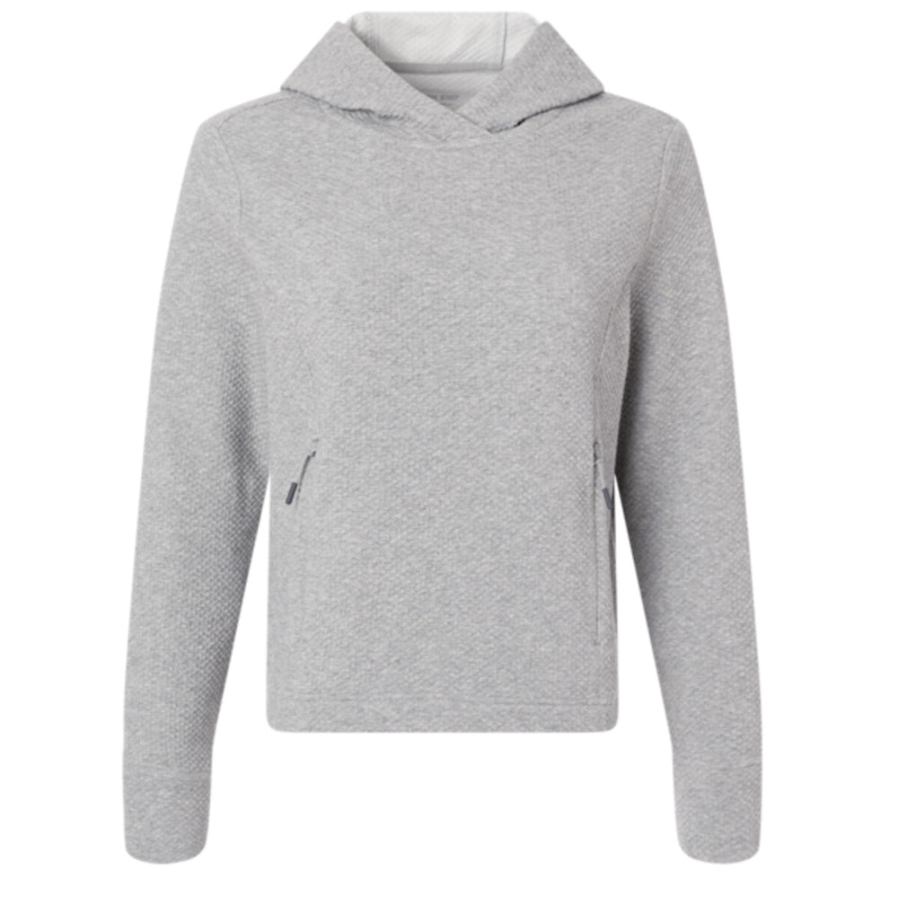 North End NE729W - Women's Spirit Textured Hooded Pullover - Platinum Heather