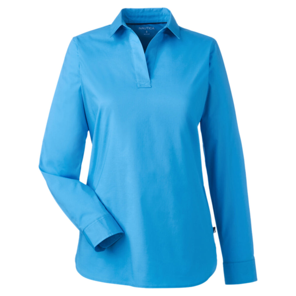 Nautica N17289 - Women's Staysail Shirt - Azure Blue