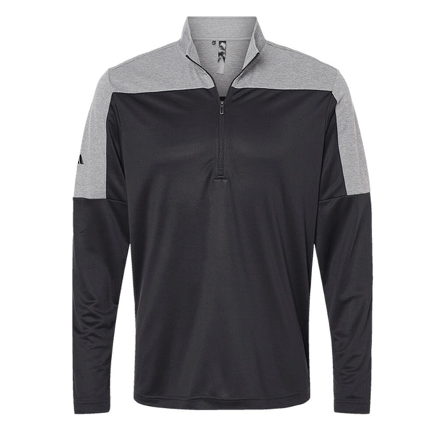 Adidas A552 - Men's Ultimate365 Lightweight Colorblocked Quarter-Zip Pullover