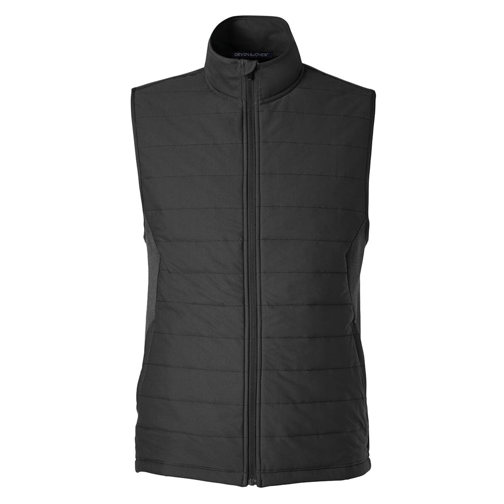 Devon & Jones DG706 - Men's New Classics® Charleston Hybrid Vest - Black/Melange Black