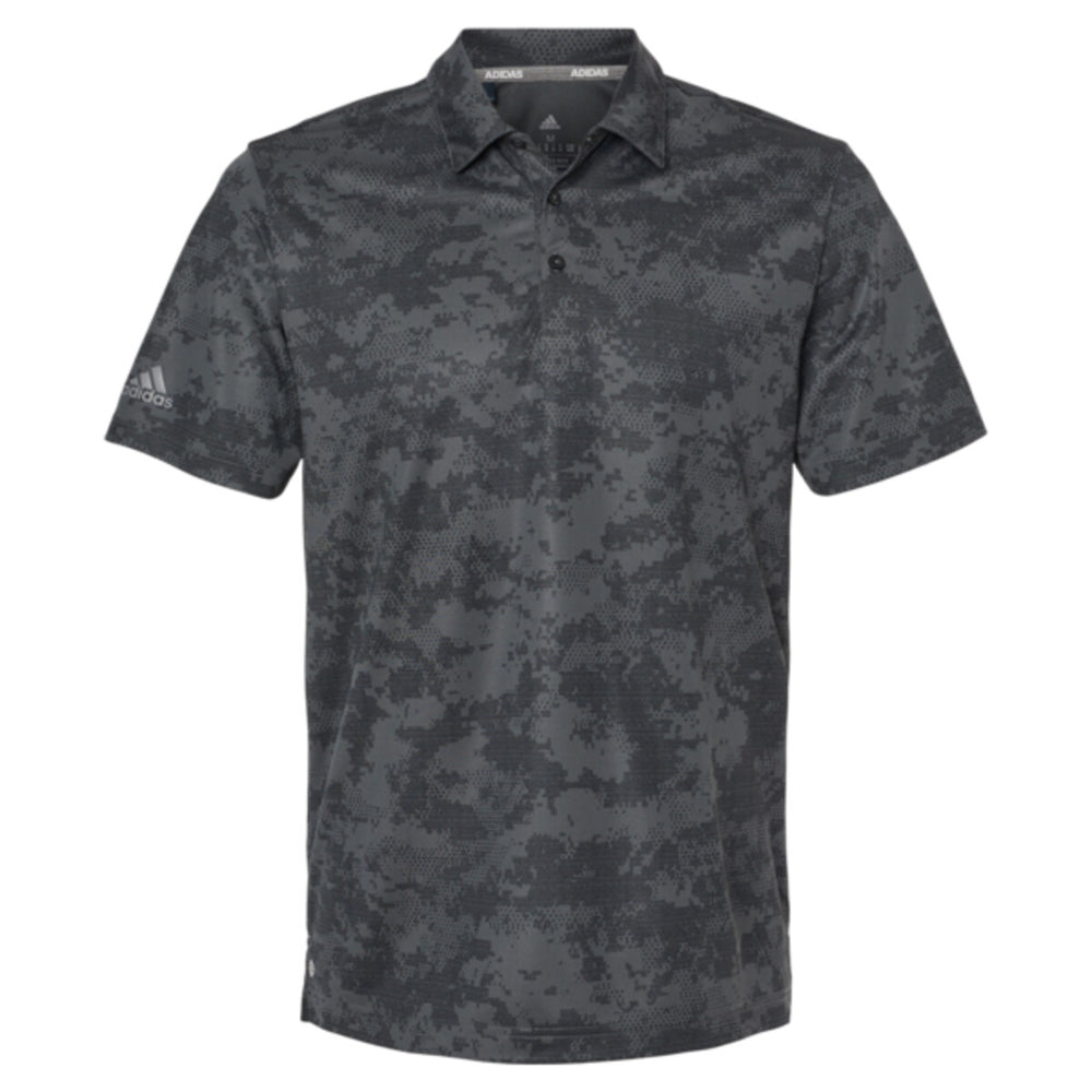 Adidas A550 - Men's All Over Camo Print Polo - Grey Six