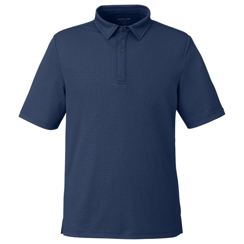 North End NE102 - Men's Replay Recycled Pique Polo - Classic Navy