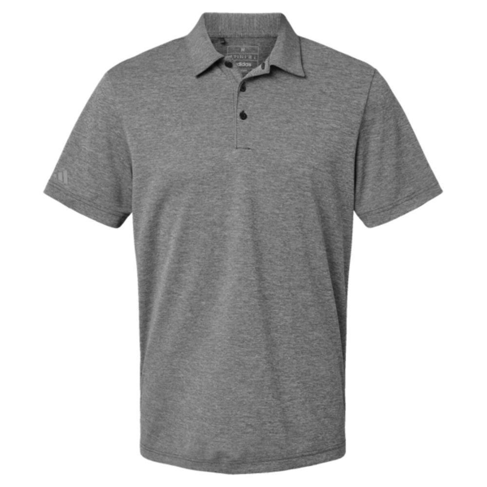 Adidas A582 - Men's Heathered Polo - Black Melange