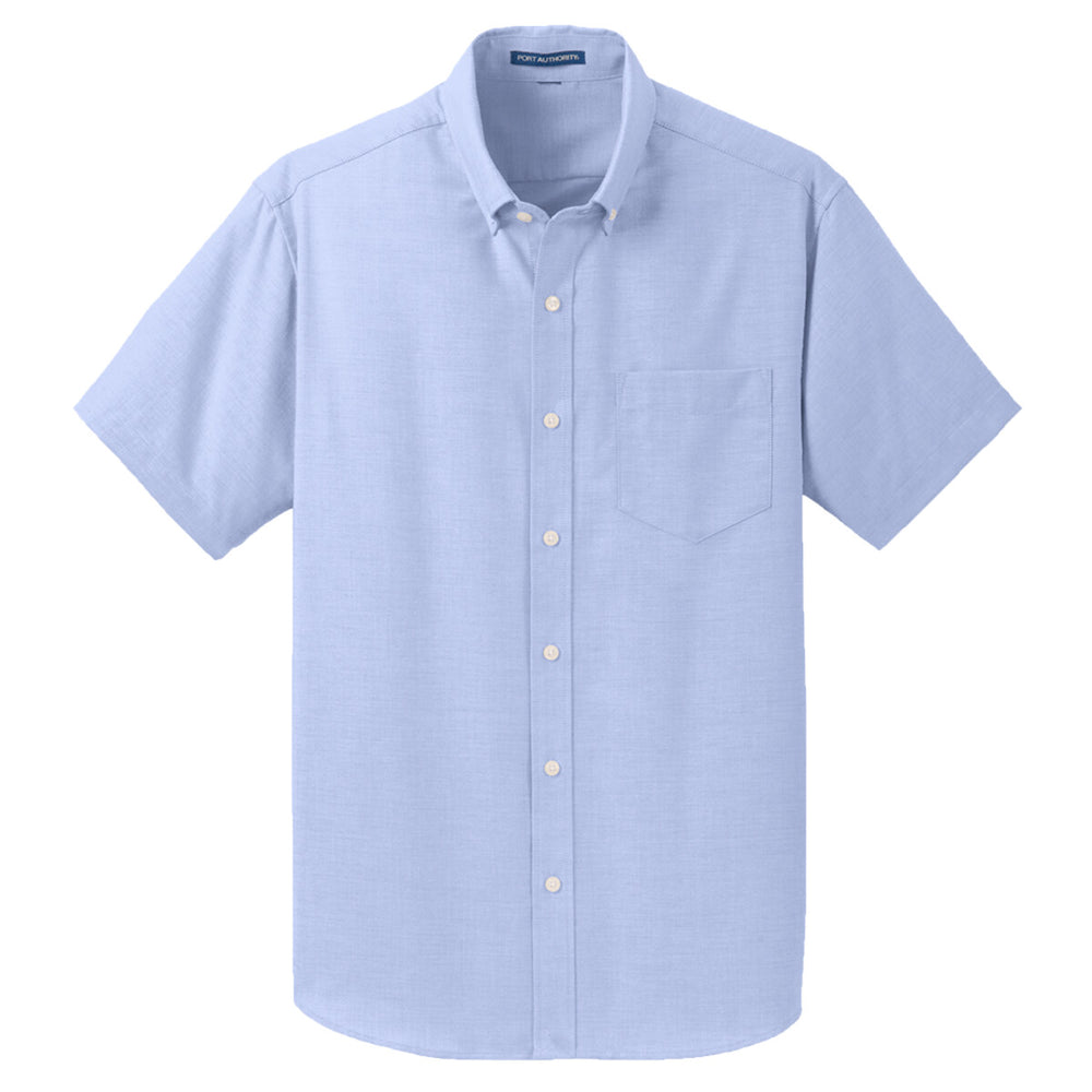 Port Authority S659 - Short Sleeve SuperPro Oxford Shirt - Oxford Blue