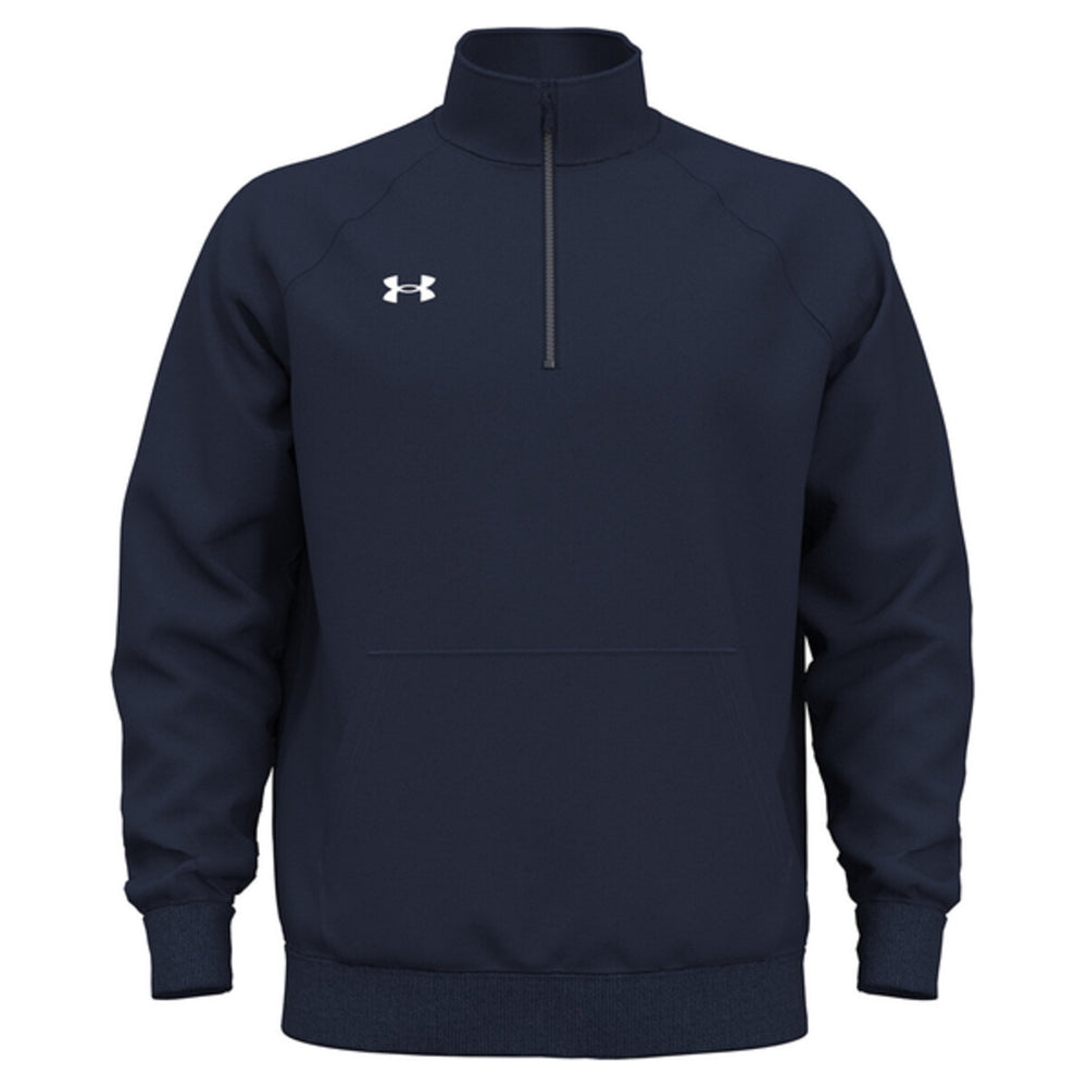 Under Armour 1386016 - Men's Rival Fleece Quarter-Zip Pullover - Midnight Navy/White