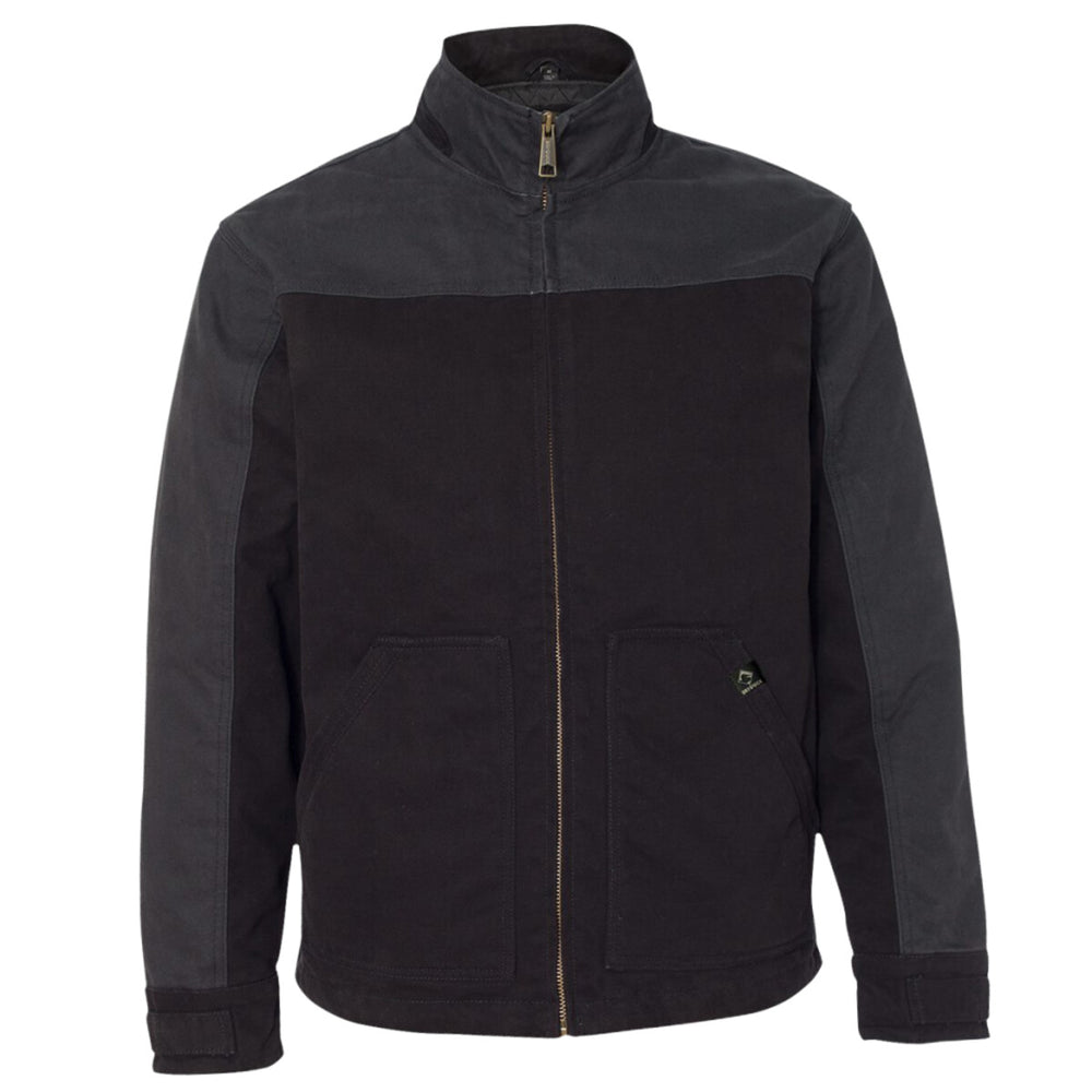 DRI DUCK 5089T - Men's Tall Horizon Two-Tone Boulder Cloth™ Canvas Jacket - Black/Charcoal