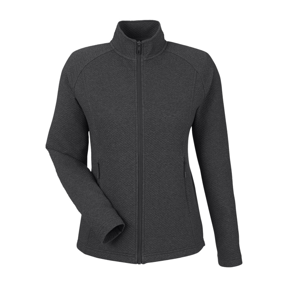 North End NE727W - Women's Spirit Textured Full-Zip - Black Heather