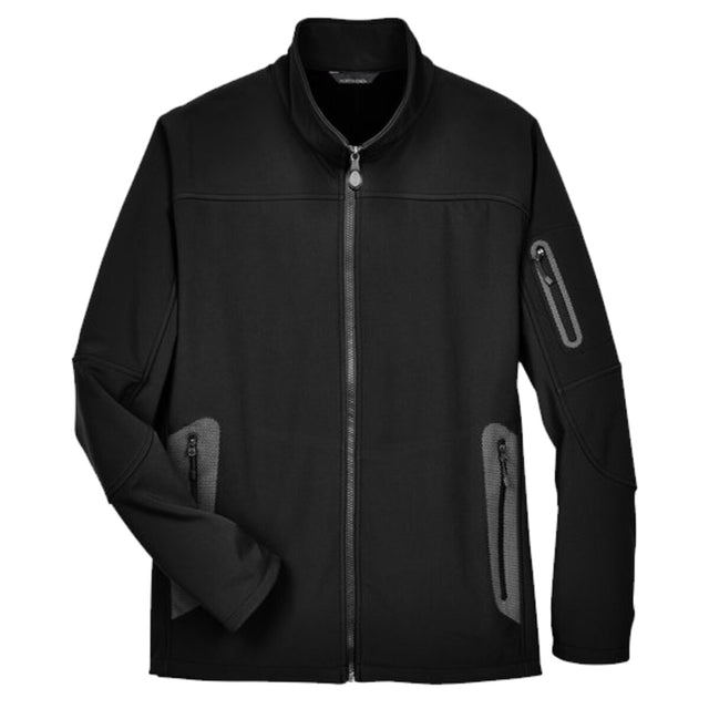 North End 88138 - Men's Three Layer Fleece Bonded Shell Technical Jacket
