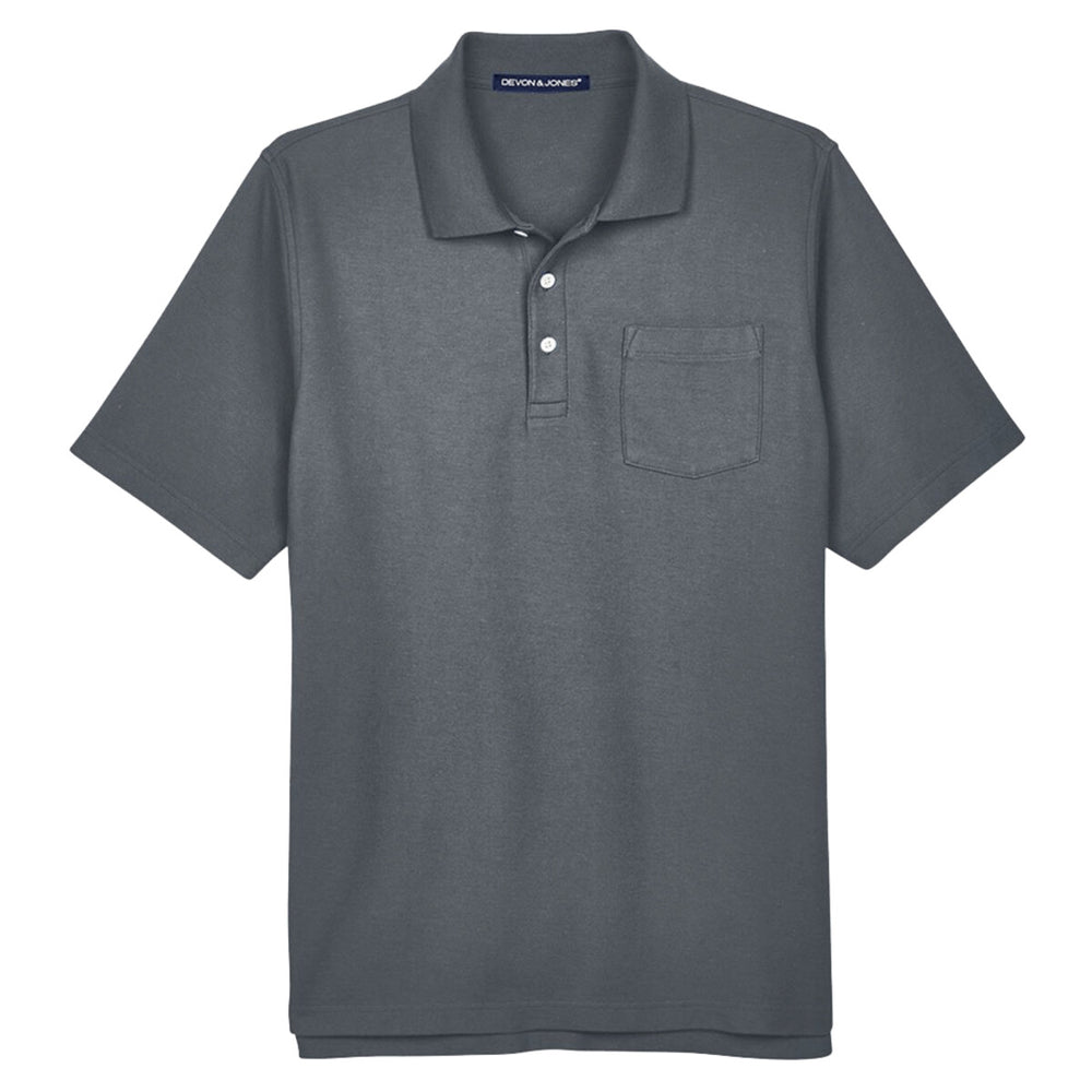 Devon & Jones DG150P - Men's DRYTEC20™ Performance Pocket Polo - Graphite