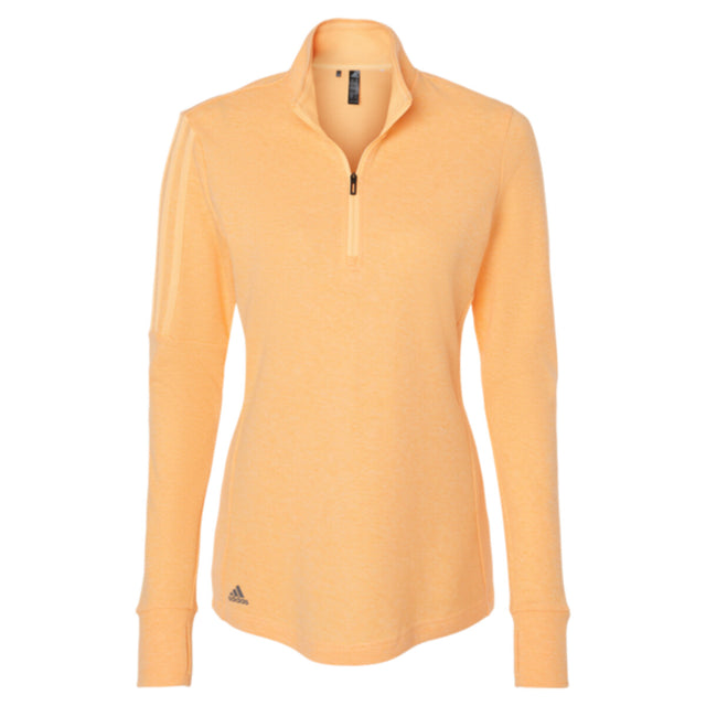 Adidas A555 - Women's 3-Stripes Quarter-Zip Sweater Pullover