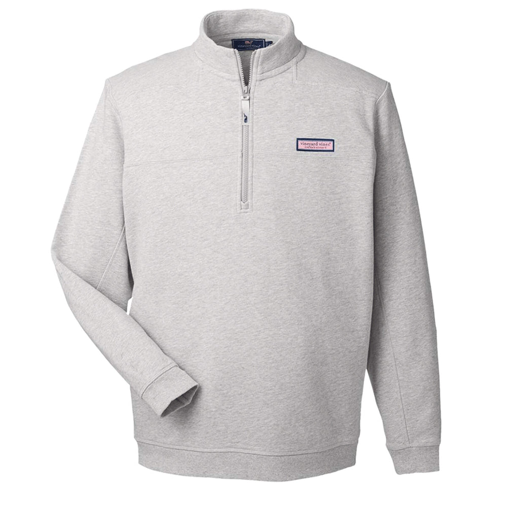 vineyard vines K002712 - Men's Collegiate Shep Quarter-Zip Sweatshirt - Grey Heather