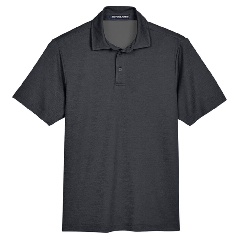 Devon & Jones DG22 - Men's CrownLux Performance® Address Mélange Polo - Black Melange