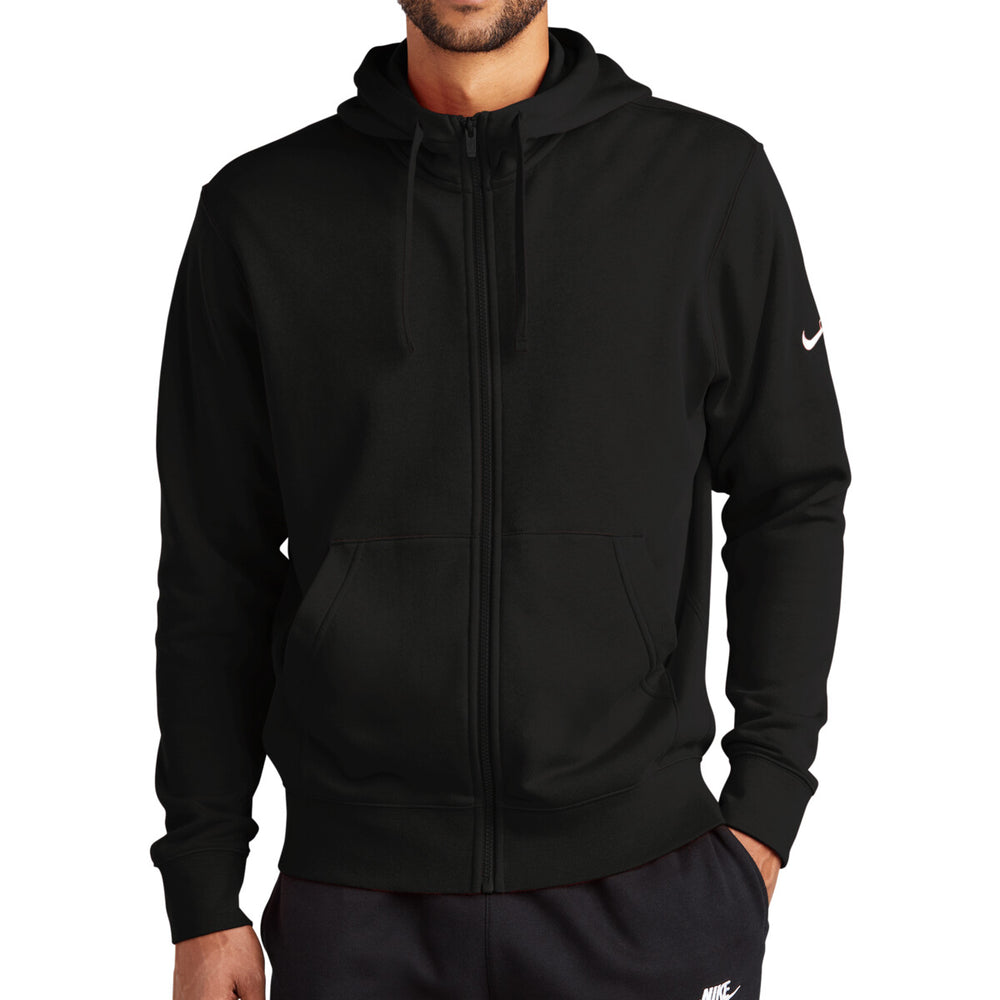 Nike NKDR1513 - Club Fleece Sleeve Swoosh Full Zip Hoodie - Black
