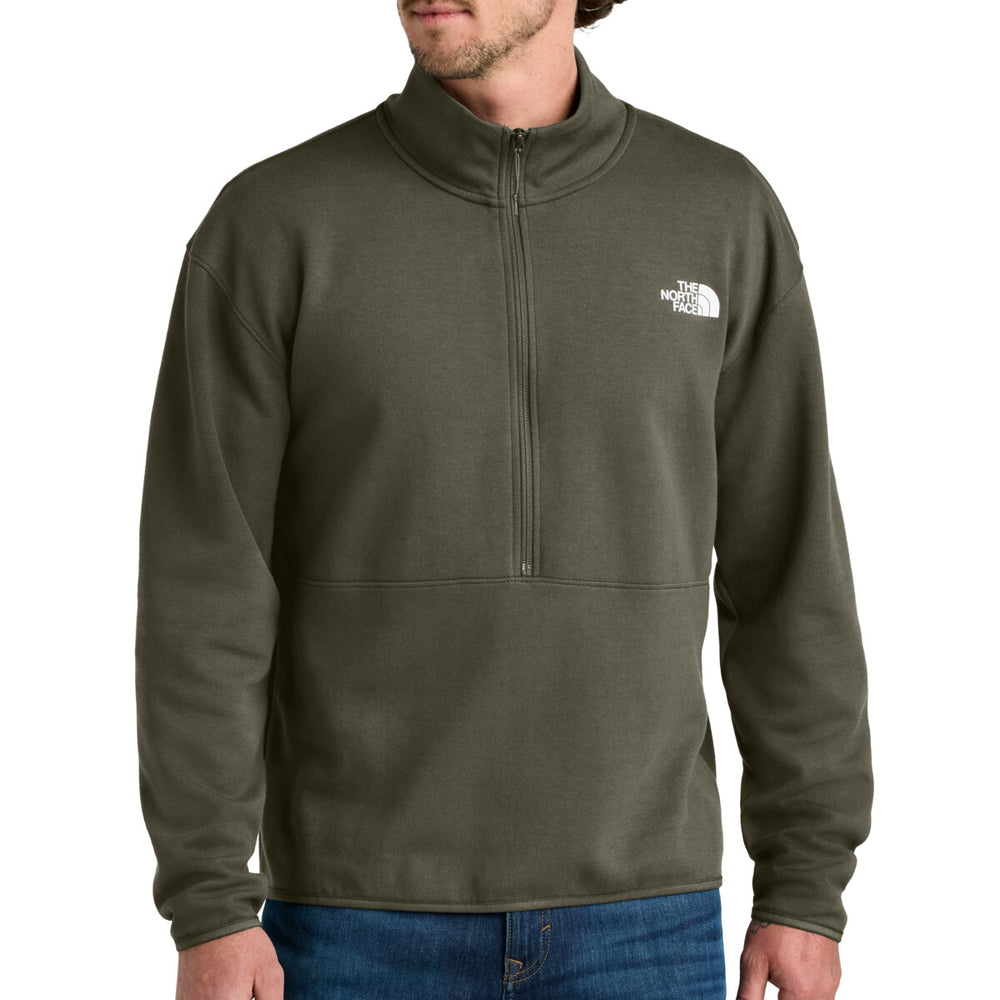The North Face NF0A8C5G - Double Knit 1/2 Zip Fleece - New Taupe Green