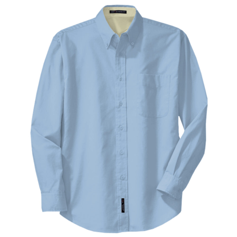 Port Authority TLS608 - Tall Long Sleeve Easy Care Shirt - Light Blue/Light Stone