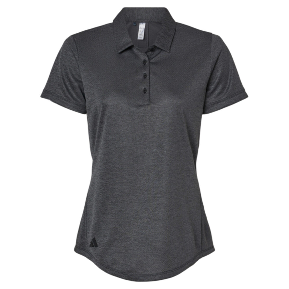 Adidas A592 - Women's Space Dyed Polo - Black Melange