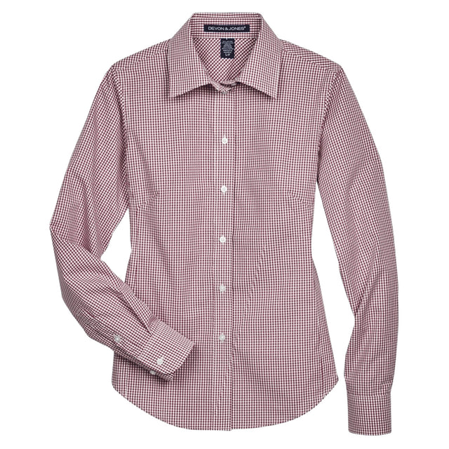 Devon & Jones D640W - Women's Crown Collection® Gingham Check Woven Dress Shirt