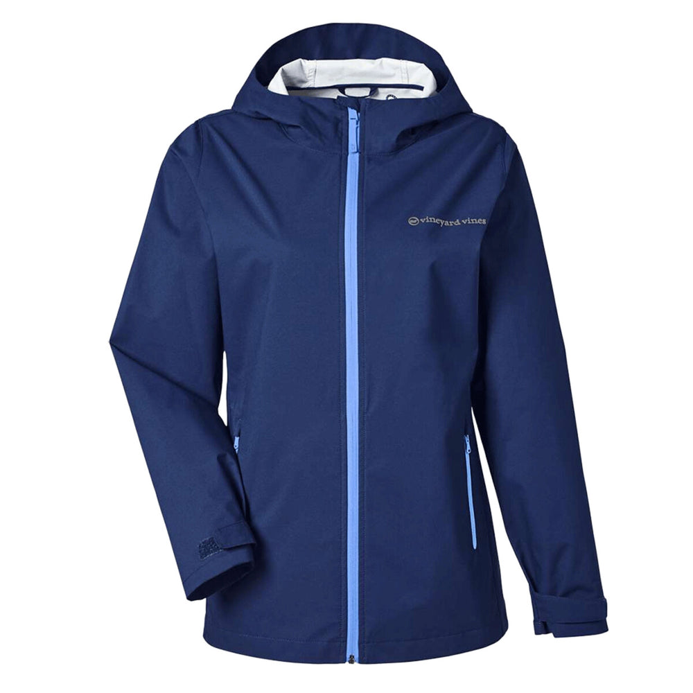 vineyard vines O001805 - Women's Rain Shell Jacket - Deep Bay