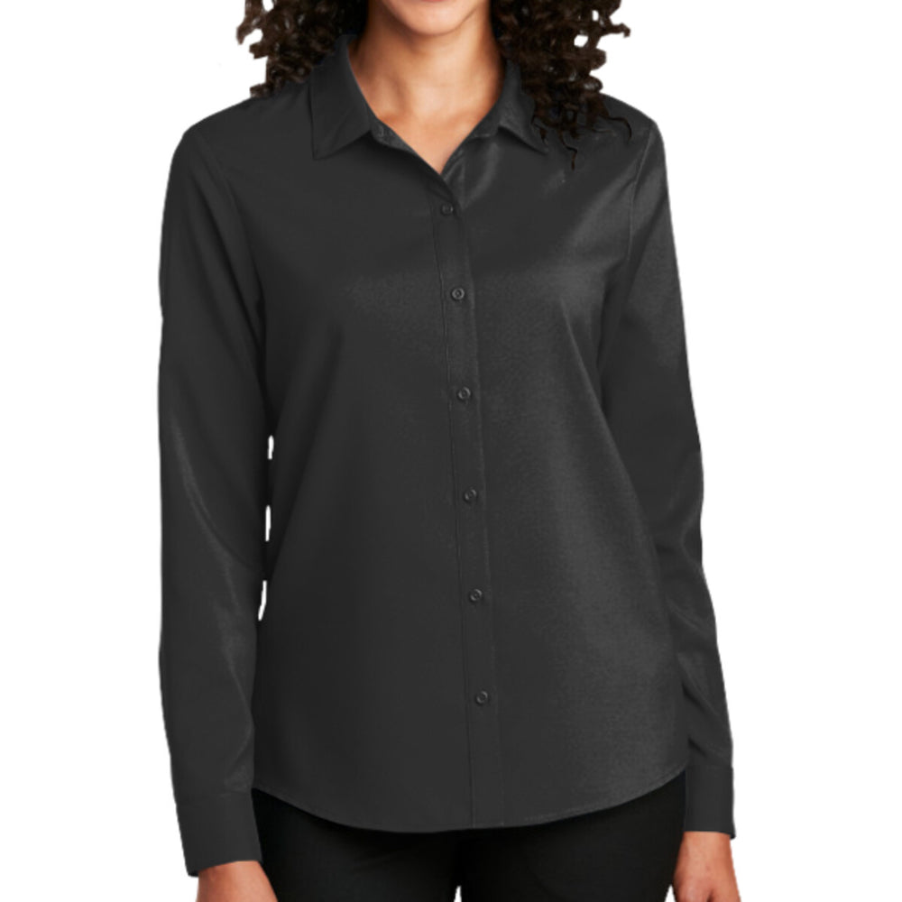 Port Authority LW401 - Women's Long Sleeve Performance Staff Shirt - Black