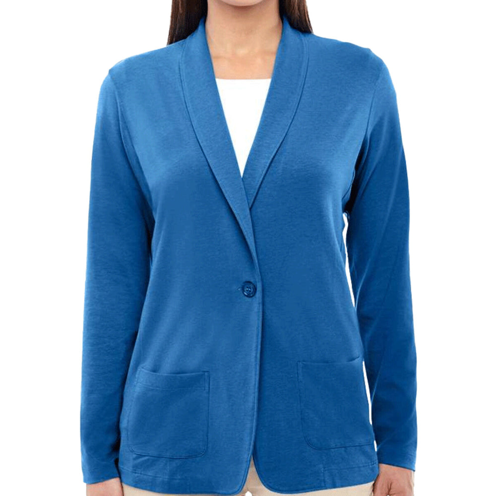 Devon & Jones DP462W - Women's Perfect Fit™ Shawl Collar Cardigan - French Blue