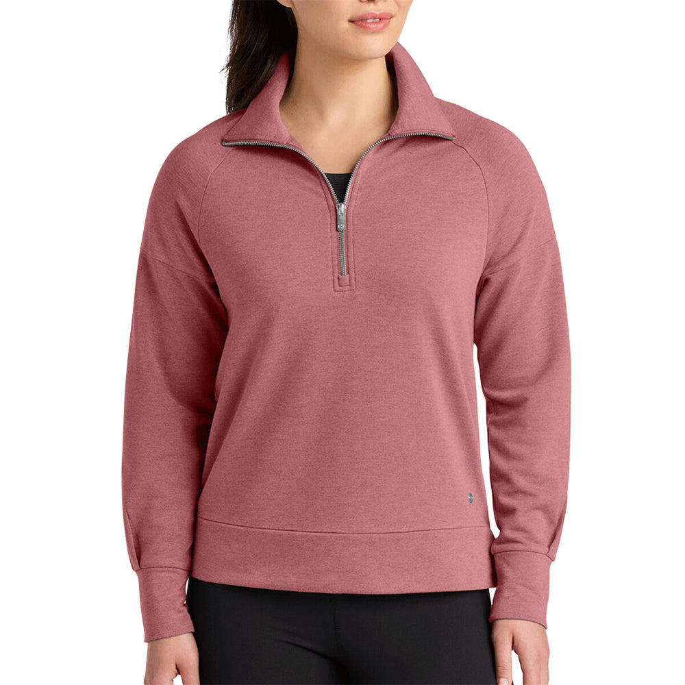 OGIO LOG814 - Women's Luuma 1/2 Zip - Desert Pink