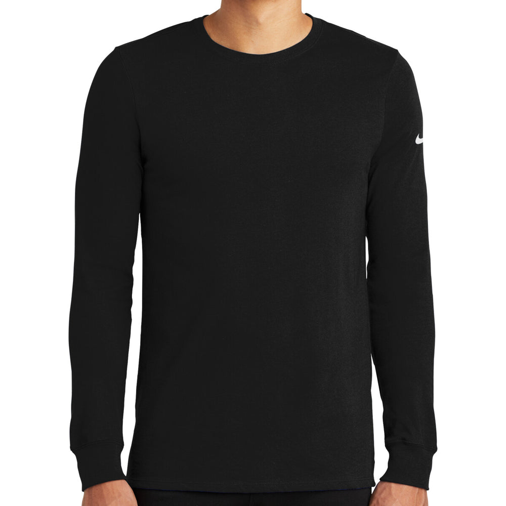 Nike NKBQ5230 - Dri FIT Cotton/Poly Long Sleeve Tee - Black