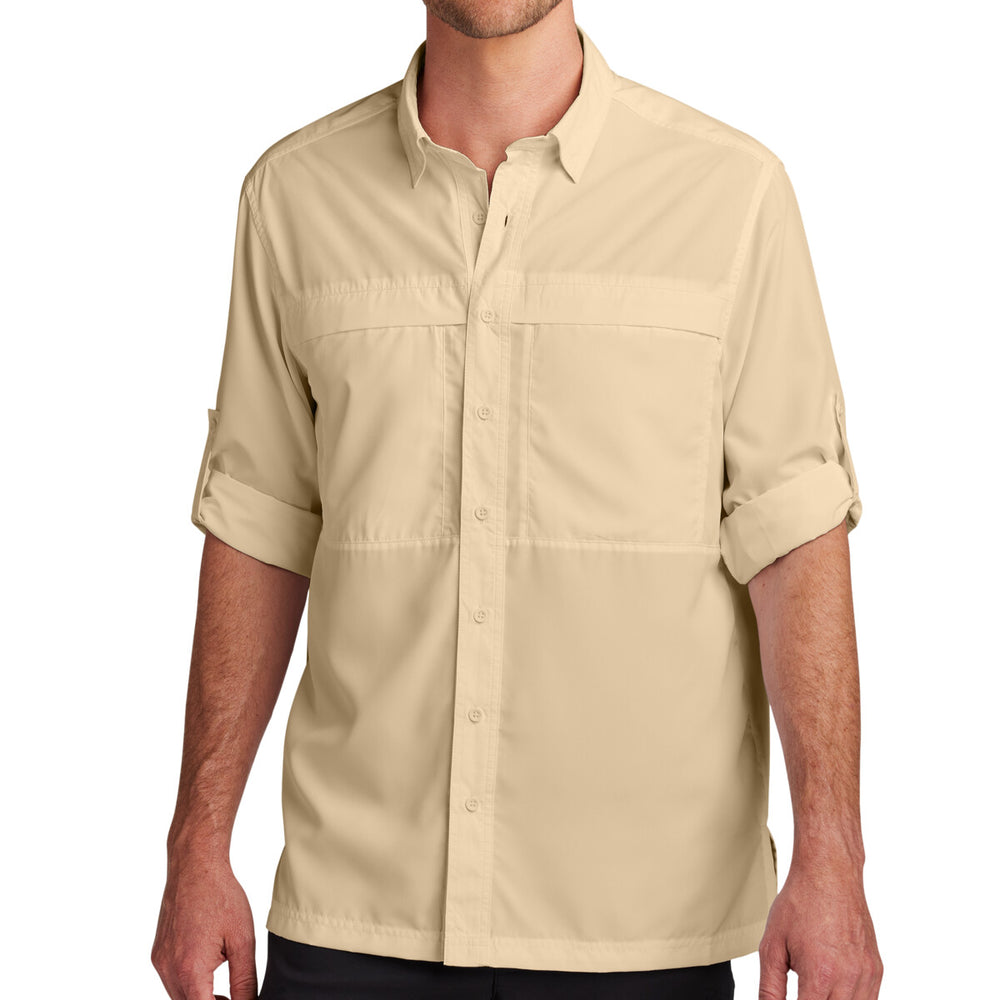 Port Authority W960 - Long Sleeve UV Daybreak Shirt - Oat