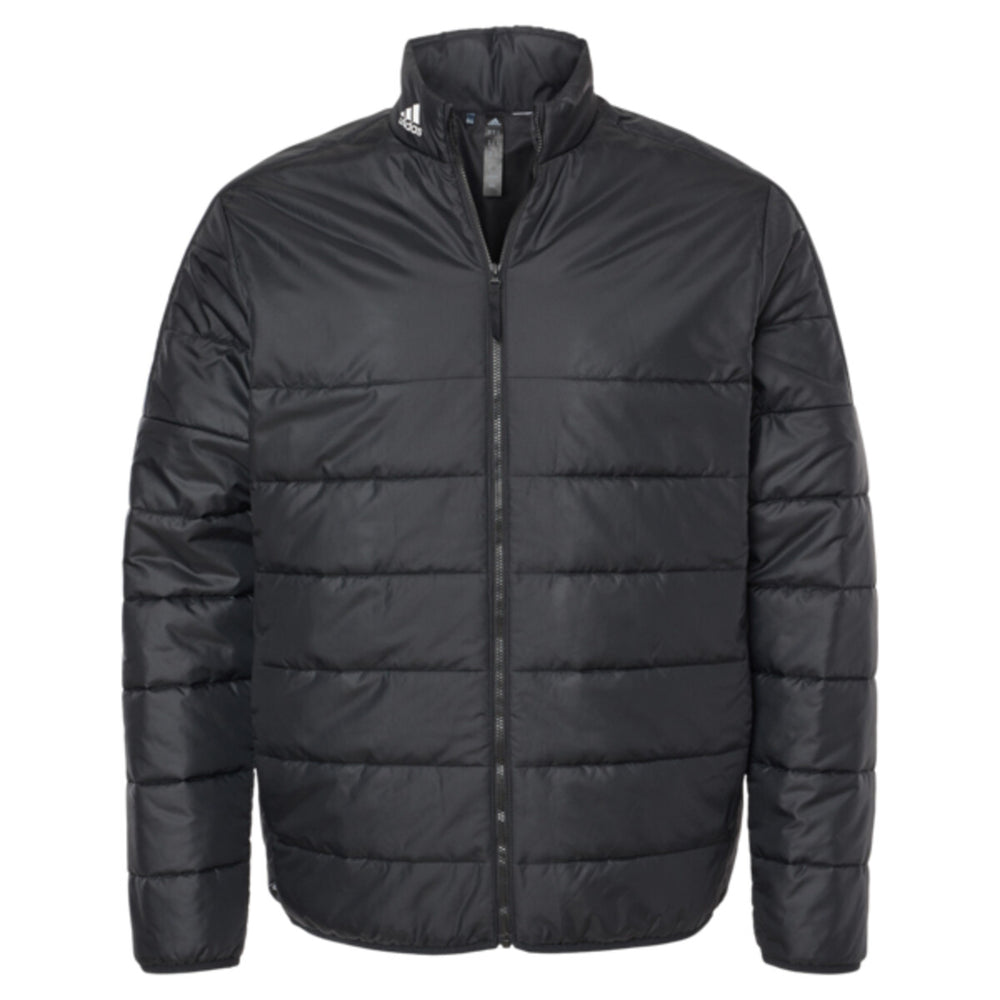 Adidas A570 - Men's 3-Stripes Puffer Full-Zip Jacket - Black