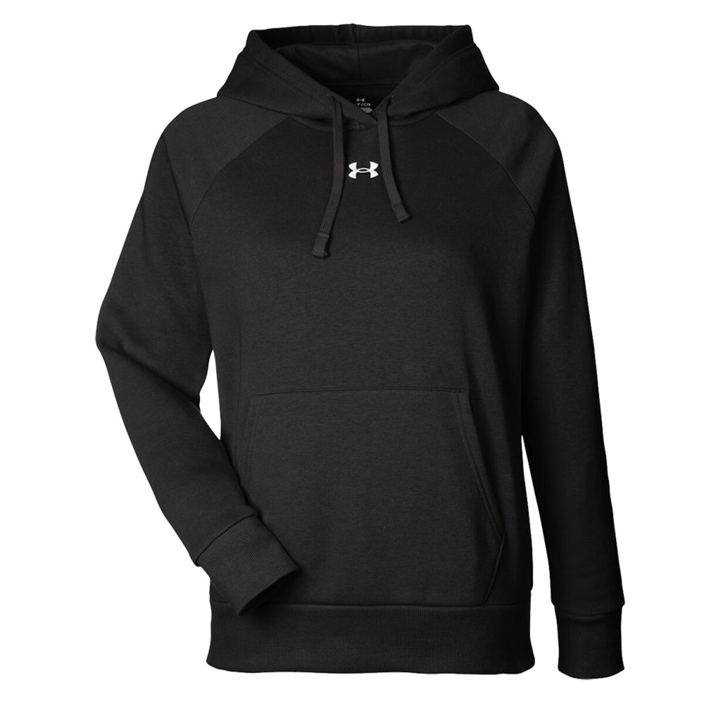 Under Armour 1379500 - Women's Rival Fleece Hooded Sweatshirt - Black/White
