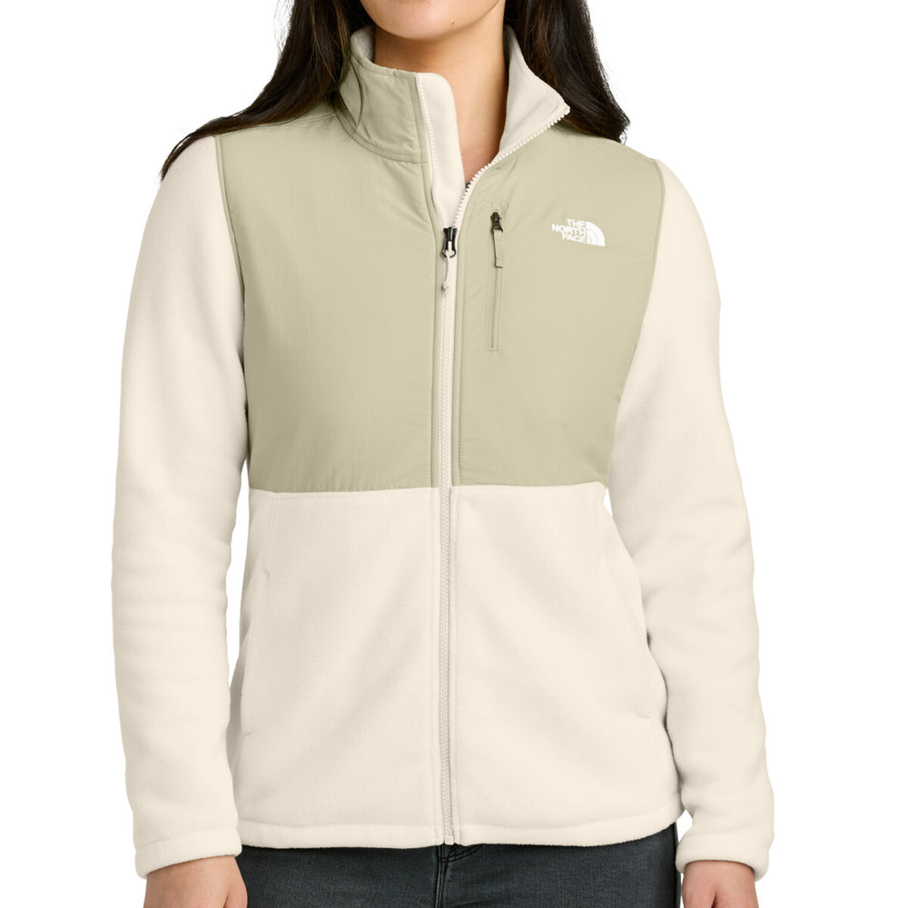 The North Face NF0A8BUR - Women's Highest Peak Full Zip Fleece Jacket - Gardenia White/Gravel