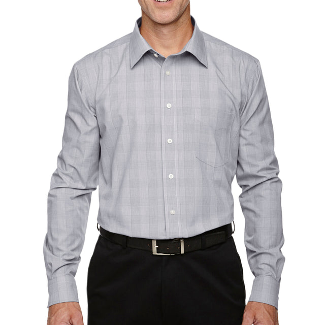 Devon & Jones DG520 - Men's Crown Collection® Glen Plaid Woven Dress Shirt
