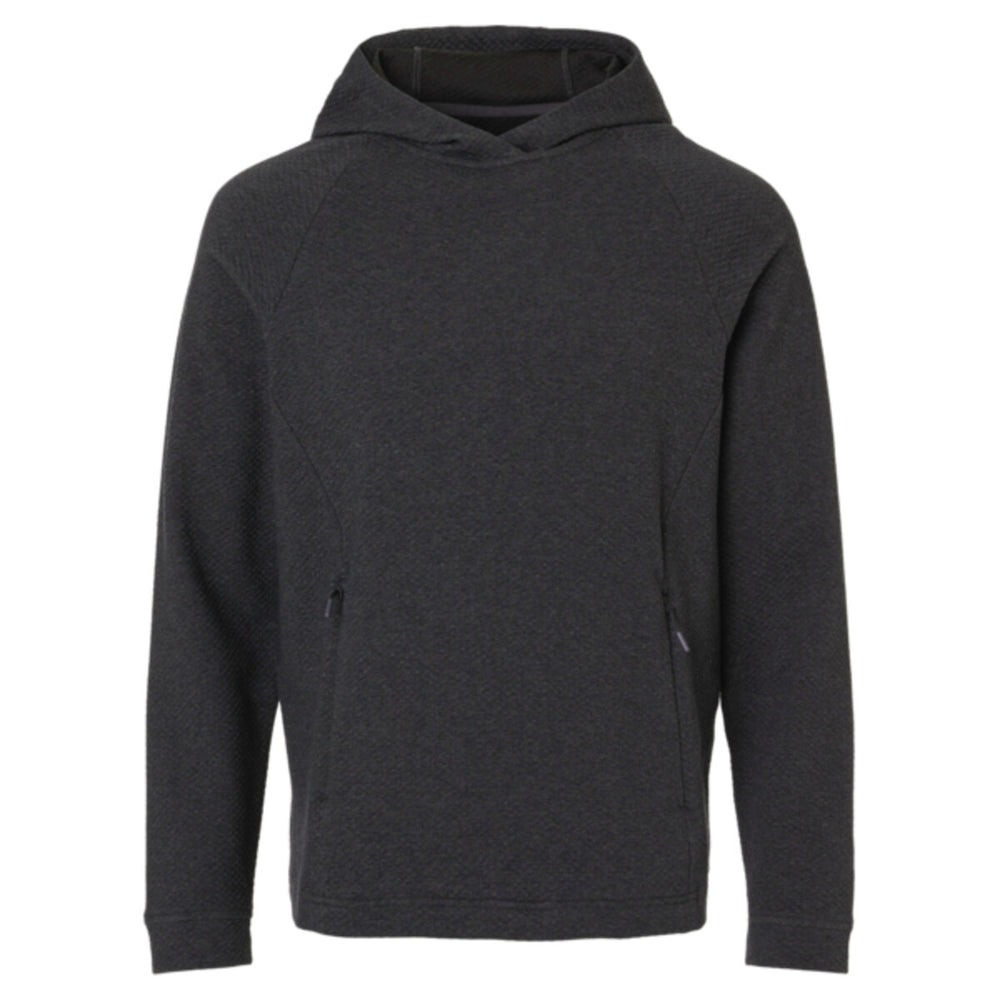 North End NE729 - Men's Spirit Textured Hooded Pullover - Black Heather