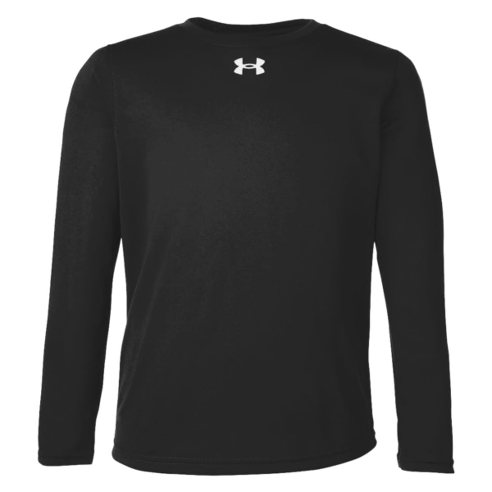 Under Armour 1377488 - Youth Tech™ Team Long Sleeve T-Shirt - Black/White