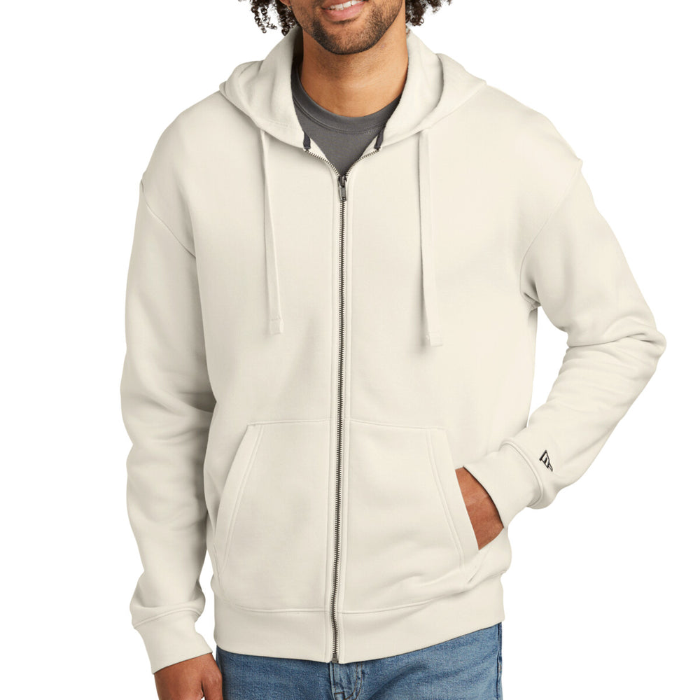 New Era NEA526 - Heritage Fleece Full Zip Hoodie - Soft Beige