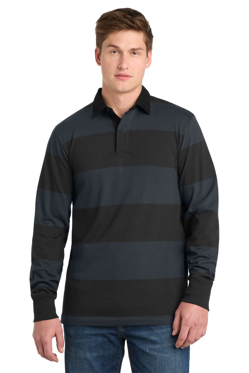 Sport-Tek ST301 - Classic Long Sleeve Rugby Polo Sport-Tek