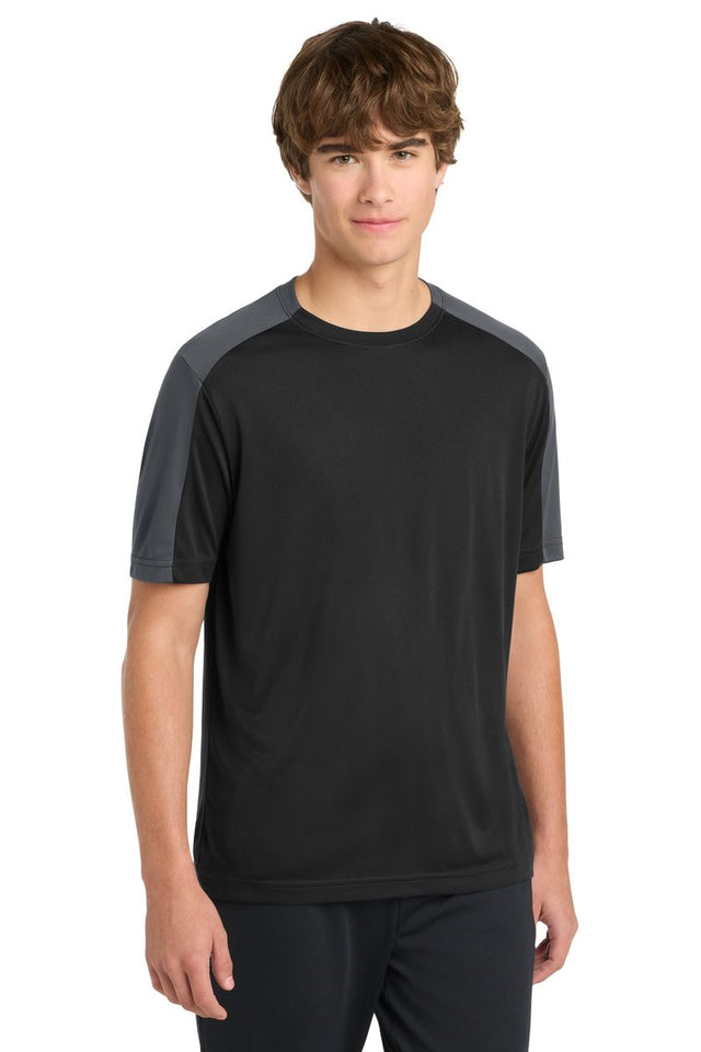 Sport-Tek ST354 - PosiCharge Competitor Sleeve-Blocked Tee