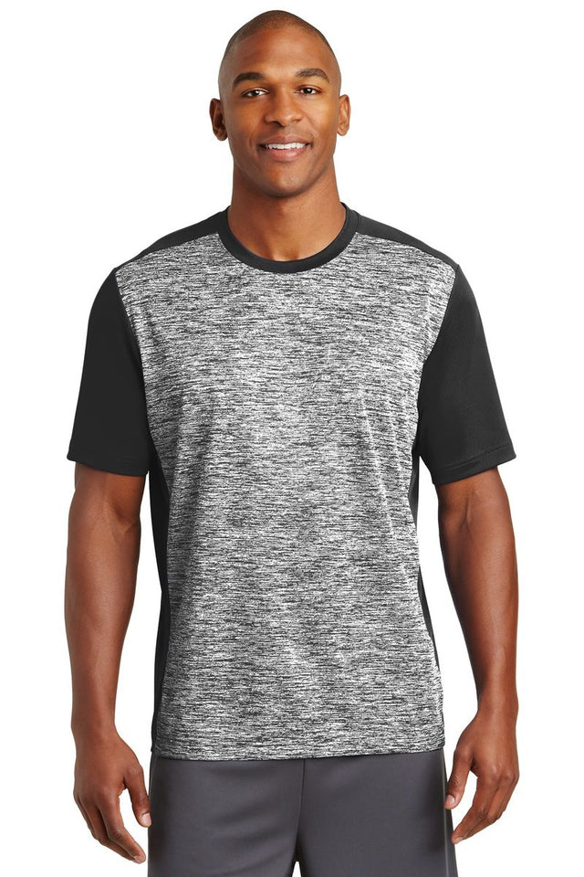 Sport-Tek ST395 - PosiCharge Electric Heather Colorblock Tee