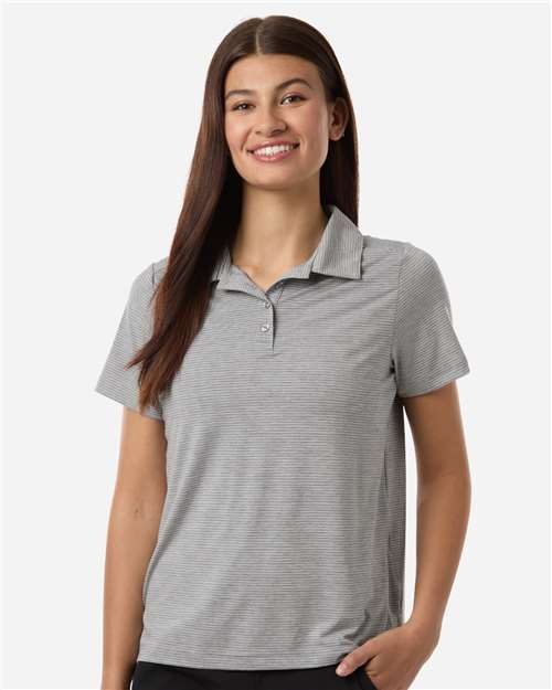 Team 365 TT125W - Women's Relay Heathered Stripe Polo Team 365