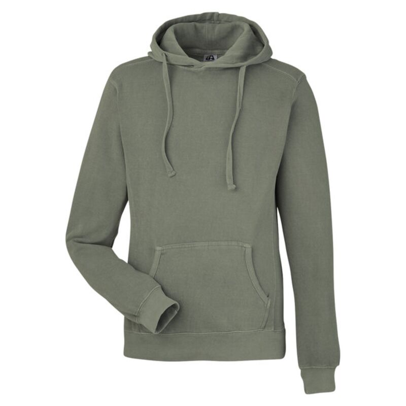 Unisex Pigment Dyed Fleece Hooded Sweatshirt Thumbnail