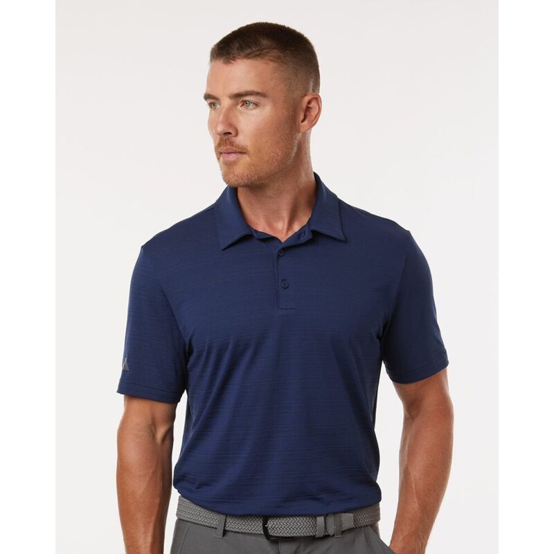 Men's Textured Stripe Polo Thumbnail