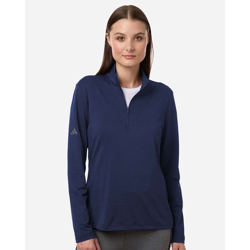 Women's Textured Stripe Quarter-Zip Pullover Thumbnail