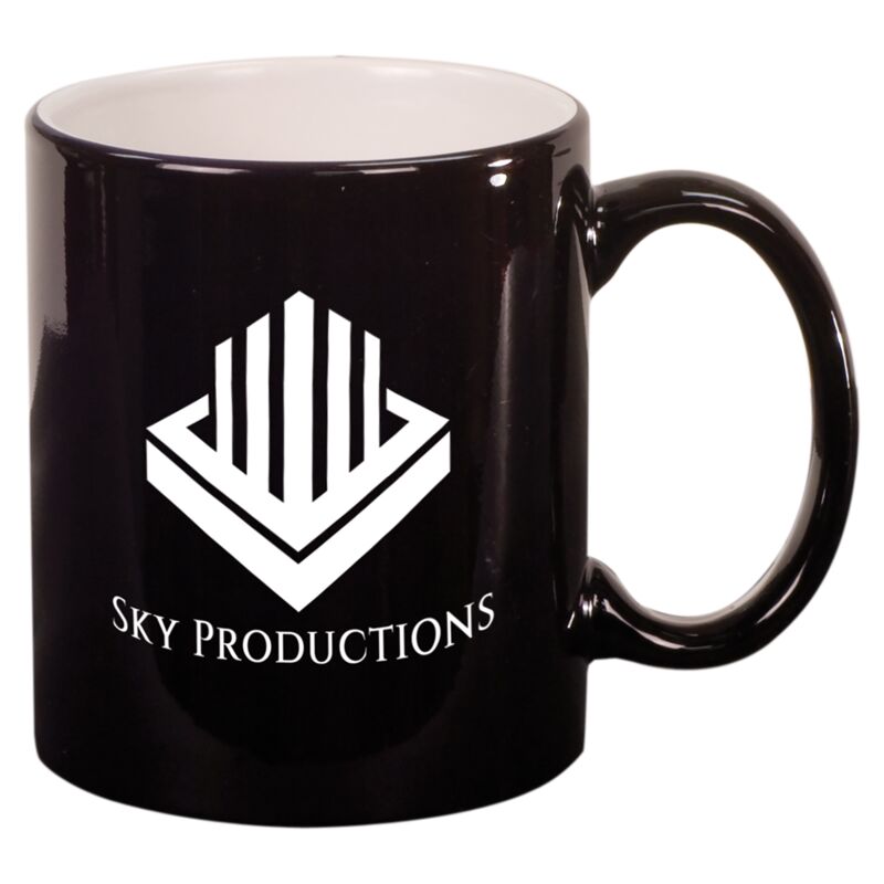 11OZ Round Engravable Ceramic MUG Thumbnail