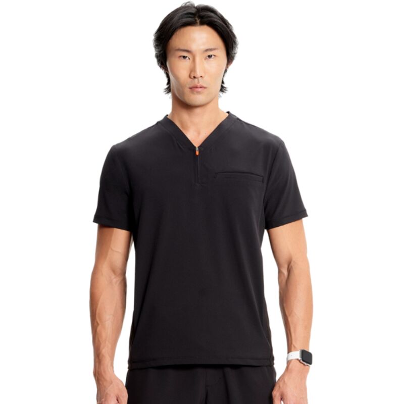 Men's Partial Zip V-Neck Top Thumbnail
