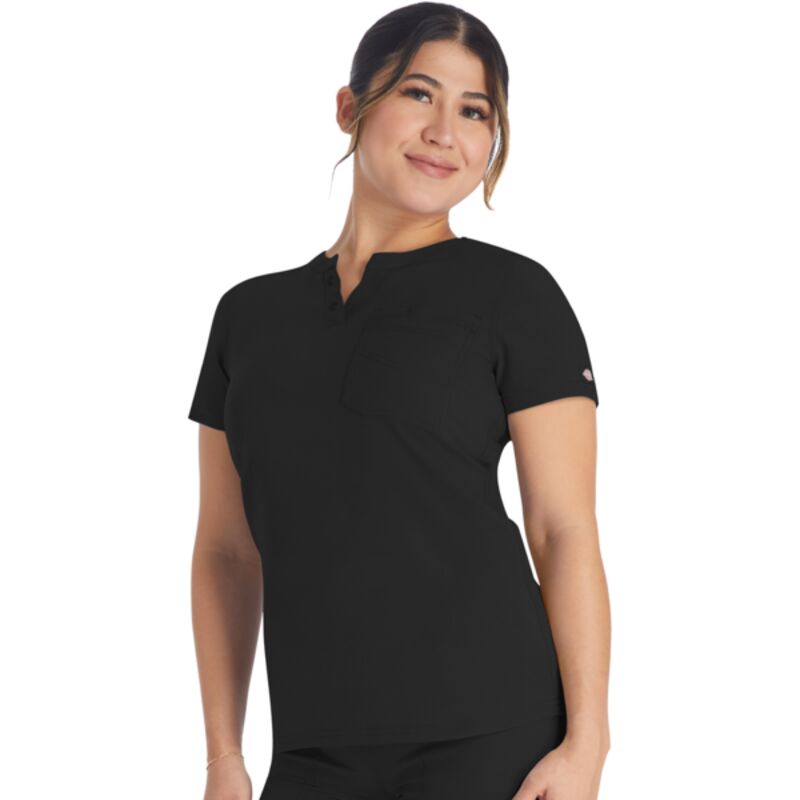 Round Neck Henley Top Thumbnail