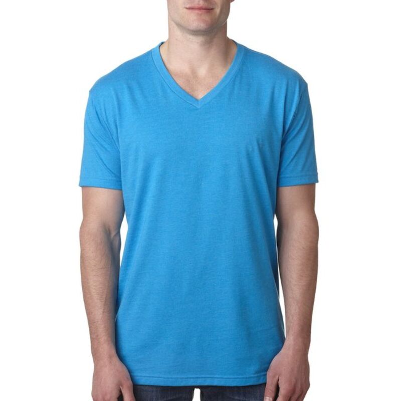 Men's CVC V-Neck T-Shirt Thumbnail